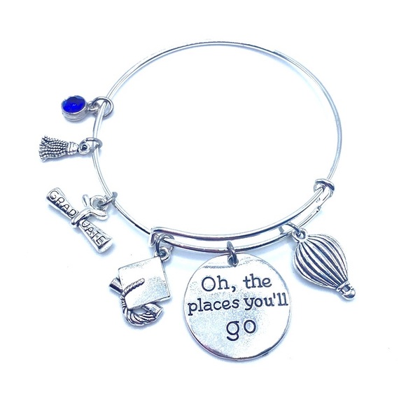 Graduation Charm Bracelet Oh The Places You’ll Go - Picture 4 of 6